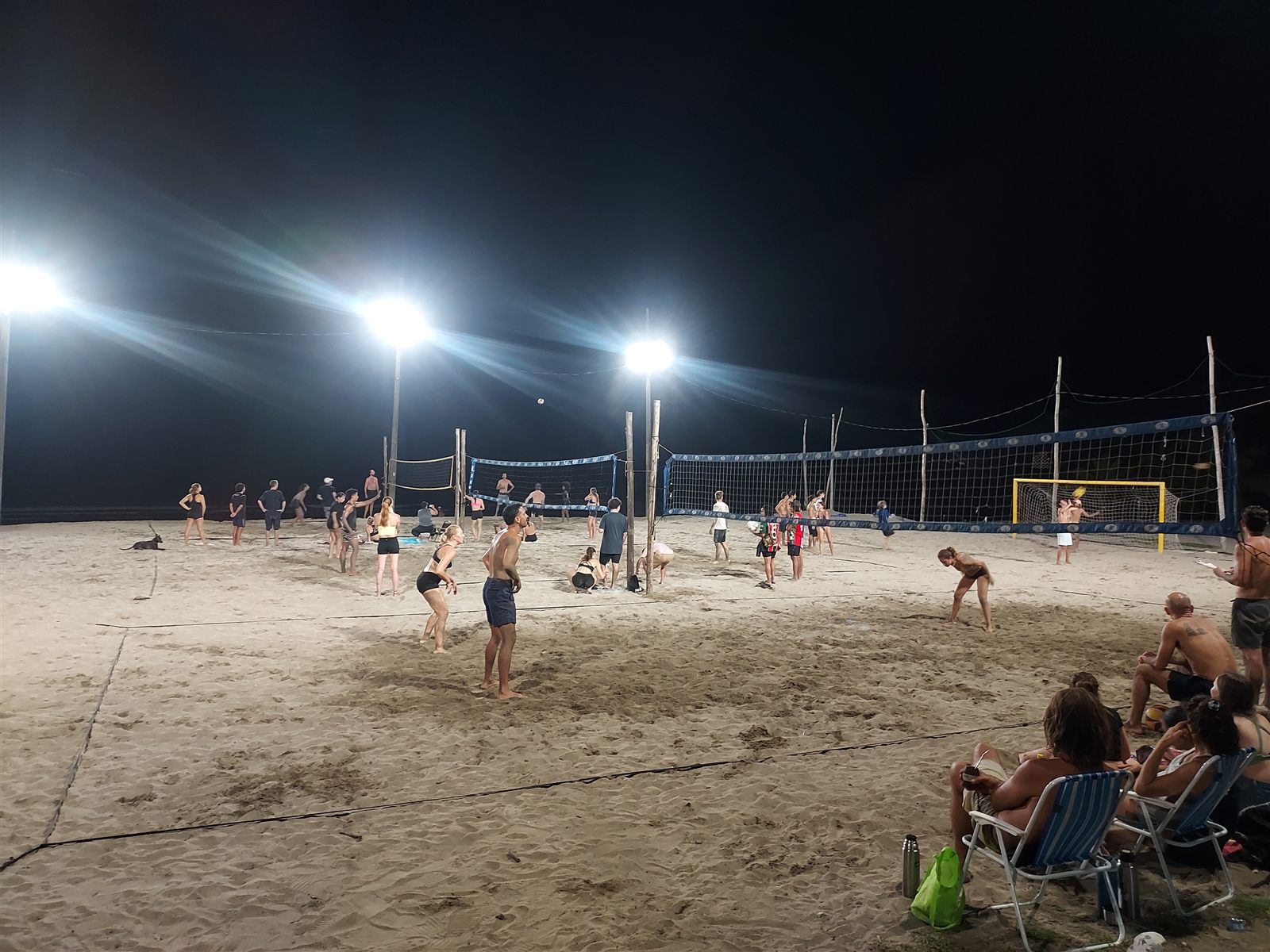 Under the lights, every court going